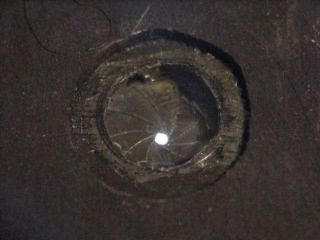 picture of the mounted contact lens