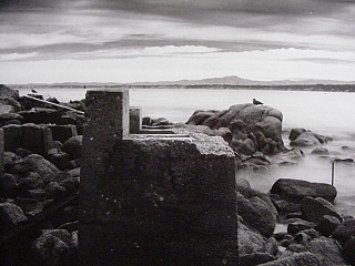 pinhole at the shore line